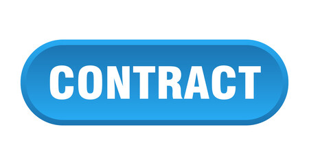 contract button. rounded sign on white background