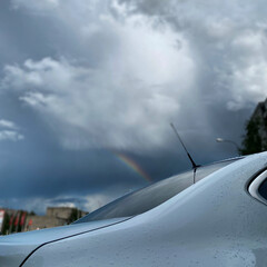 Obraz premium car on the road