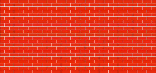 Abstract empty background brick wall view Funny vector block stone icons or signs for texture banner or wallpaper Urban home place or office interiors and floor side Color stripes. Red