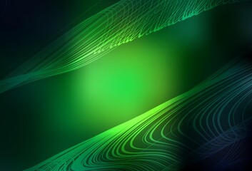 Dark Green vector colorful blur backdrop.