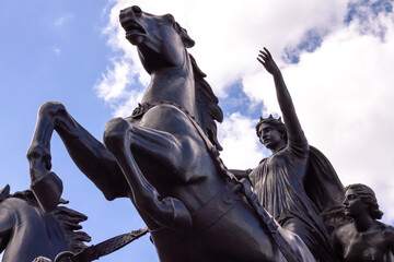 Queen of the Iceni tribe, Boudicca with her daughters