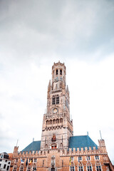 Obraz premium Traditional Cathedral building in Bruges, Belgium