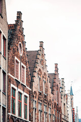 Street view of downtown in Bruges, Belgium