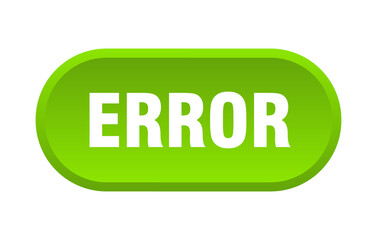 error button. rounded sign on white background