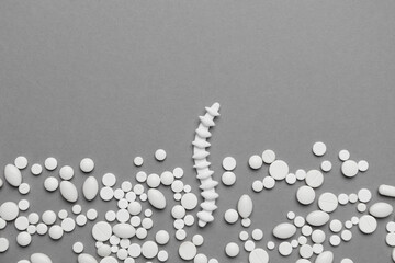 Human spine. Health of back, neck and lower back. Treatment of skeletal diseases.