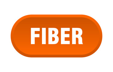 fiber button. rounded sign on white background
