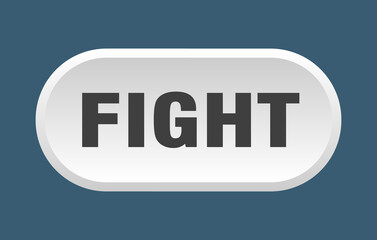 fight button. rounded sign on white background