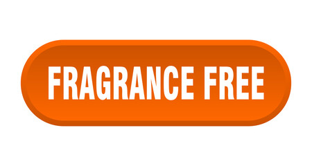 fragrance free button. rounded sign on white background