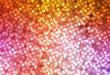 Obraz premium Light Pink, Yellow vector pattern in square style.