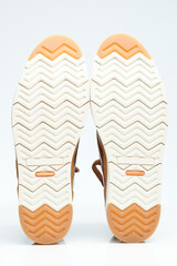 Shoe sole print isolated