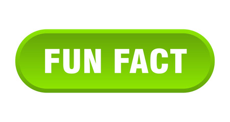 fun fact button. rounded sign on white background