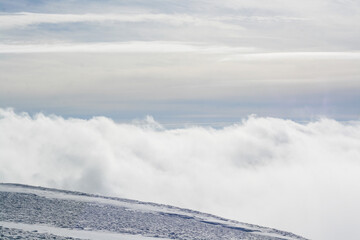 Obraz premium epic clouds over the mountains