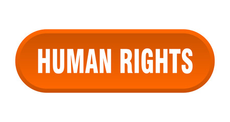 human rights button. rounded sign on white background