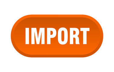 import button. rounded sign on white background