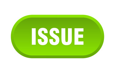 issue button. rounded sign on white background