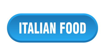 italian food button. rounded sign on white background