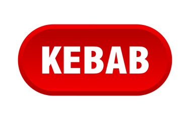 kebab button. rounded sign on white background