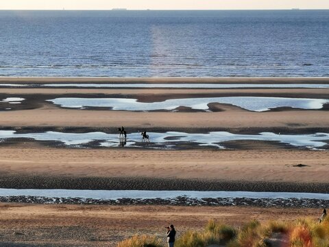 Beach at Koksijde, Belgium