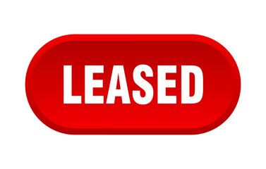 leased button. rounded sign on white background