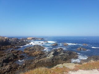 Ocean coast in portugal, ready-made postcards