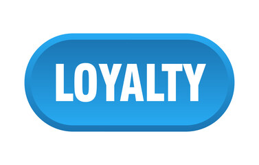 loyalty button. rounded sign on white background