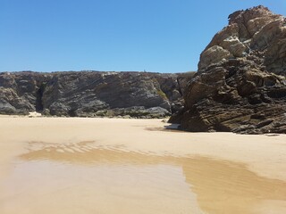 Ocean coast in portugal, ready-made postcards