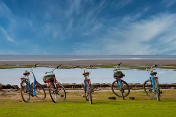 Foto op Canvas Fahrräder am Wattenmeer © sweasy