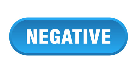 negative button. rounded sign on white background