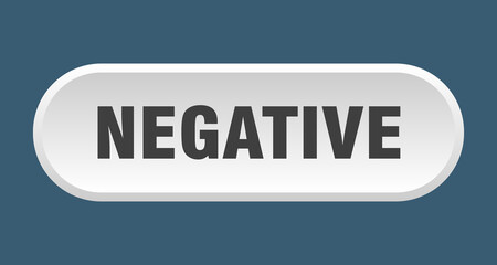 negative button. rounded sign on white background