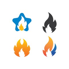 Fire flame  icon vector illustration design