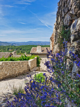 Mirmande, a medieval village in Provence, south of France.