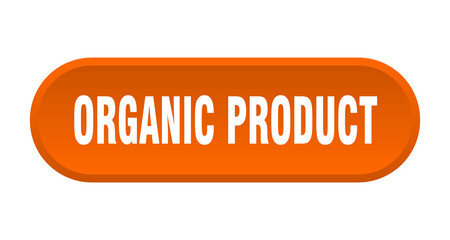 organic product button. rounded sign on white background
