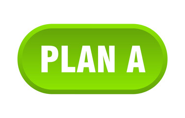 plan a button. rounded sign on white background