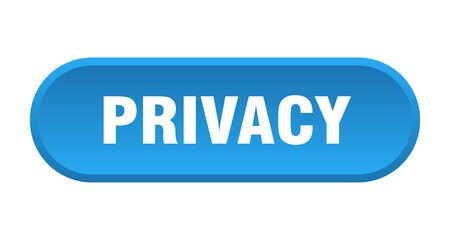 privacy button. rounded sign on white background