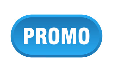 promo button. rounded sign on white background