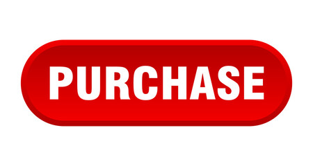 purchase button. rounded sign on white background
