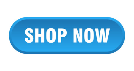 shop now button. rounded sign on white background