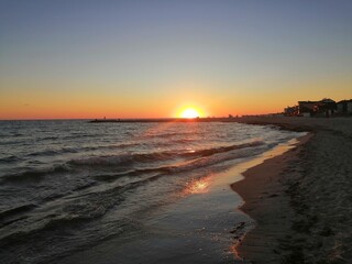sunset at the beach