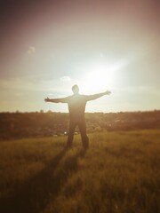 person in the field