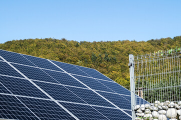 Solar panels photovotaic under the sky