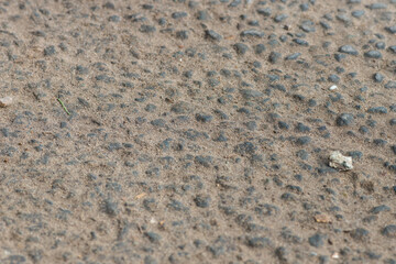 Fototapeta na wymiar Light grey asphalt texture with small rocks in it