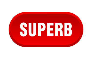 superb button. rounded sign on white background