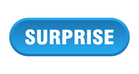 surprise button. rounded sign on white background