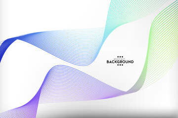 Abstract flowing line digital technology, smooth particle wave, big data techno, design concept background and wallpaper, vector eps