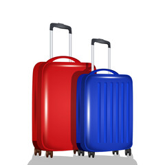 illustration of suitcases