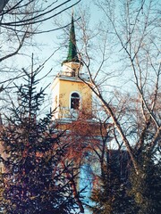 church in winter