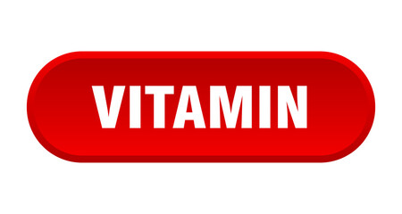 vitamin button. rounded sign on white background