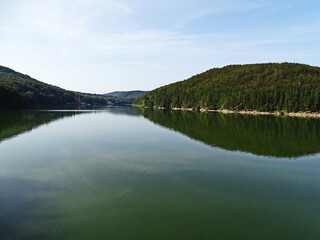 lake and mountains