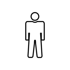 Toilet Men And Woman Sign Flat Icon Design Vector Template Illustration
