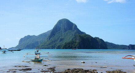 Beautiful seascape. Palawan Island. Philippines.